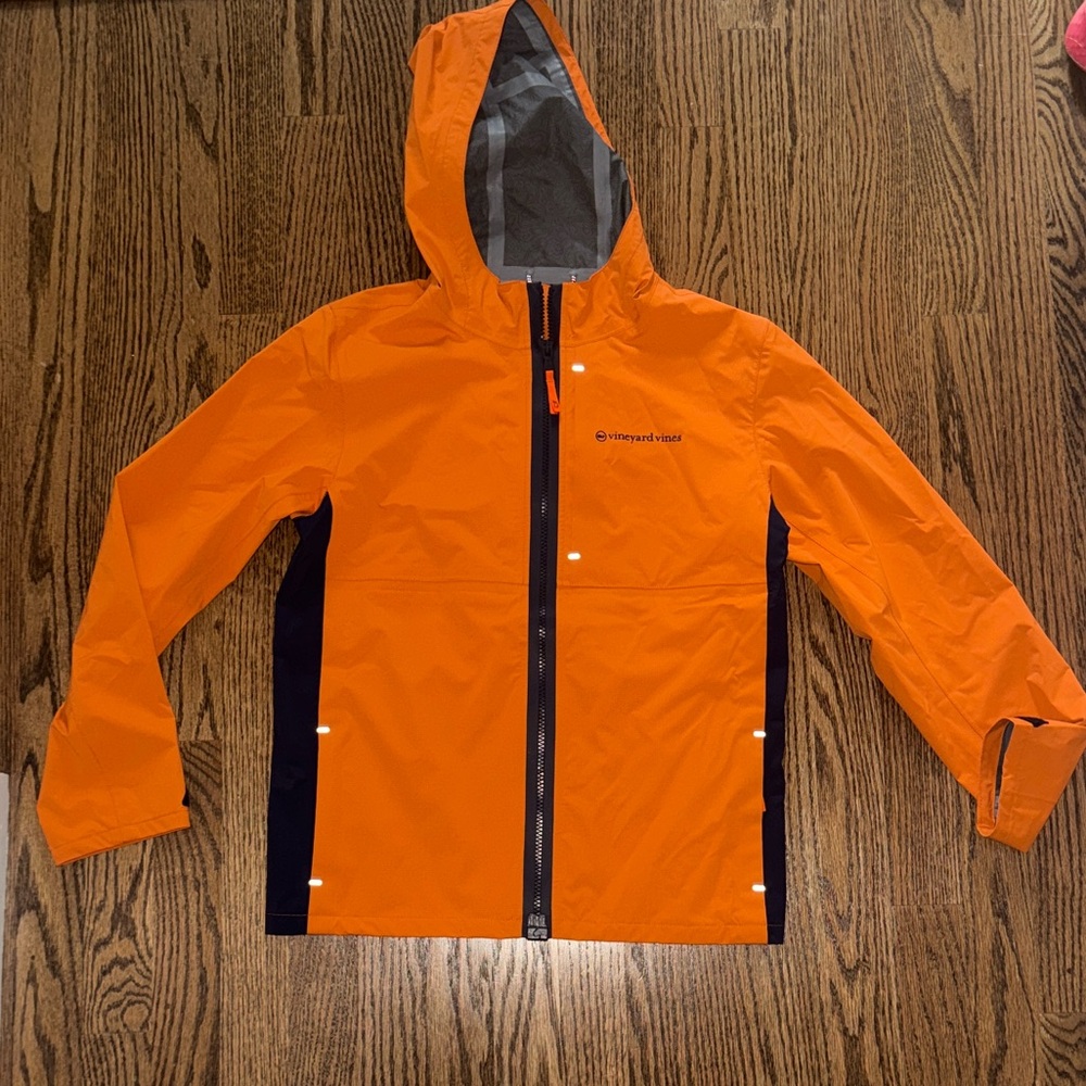 Vineyard Vines Orange Kids Raincoat